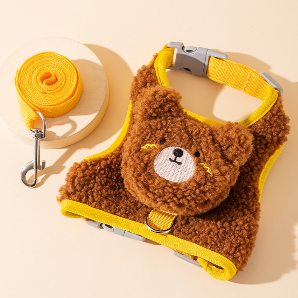 숑숑펫 애완동물 뽀글이 동물 파우치 하네스 줄 세트 14,800원