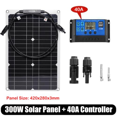 폴딩태양광패널 유연한 태양 전지 패널 300W 18V 10A-100A 컨트롤러 보조배터리 야외 캠핑 전화 자동차 RV 요트용 38,530원