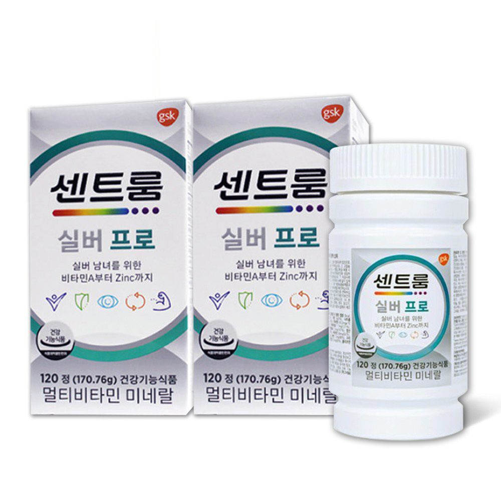 센트룸 실버프로 120정(50세이상 남성,여성 종합영양제), 120정, 2개 83,000원