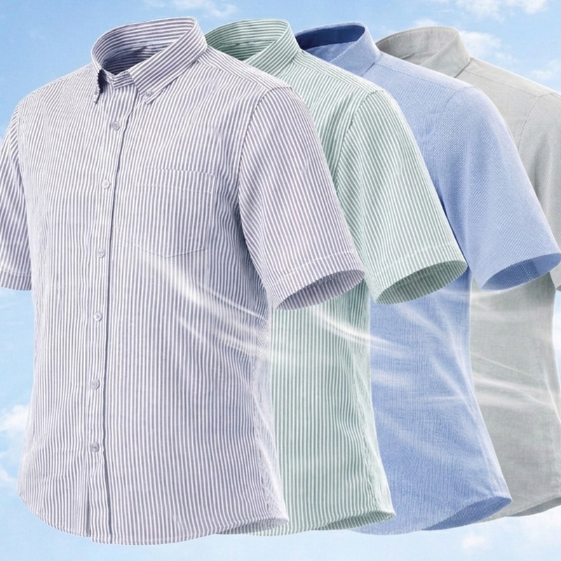 시원하고 구김없는 시어서커 반팔 와이셔츠 M~4XL 빅사이즈 지지미 원단 남자 남성 링클프리 26,700원