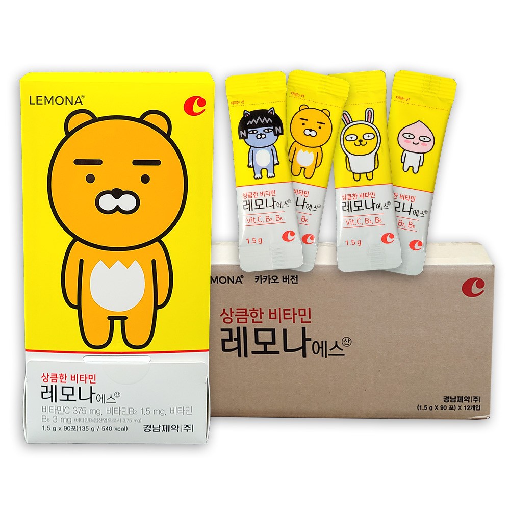 경남제약 상큼한비타민 레모나 에스산 카카오패키지 1.5g, 135g, 12개 157,200원