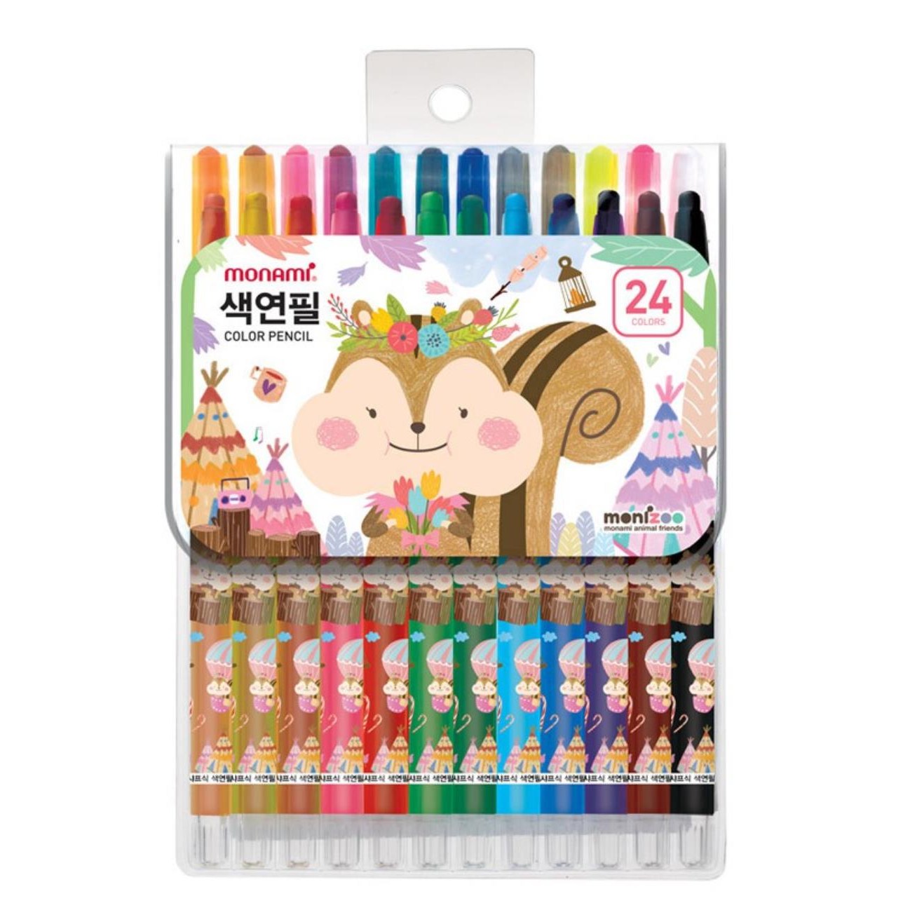 모나미]모니주 샤프식 색연필(12색/24색), 1세트, 24색, 남아용 4,990원