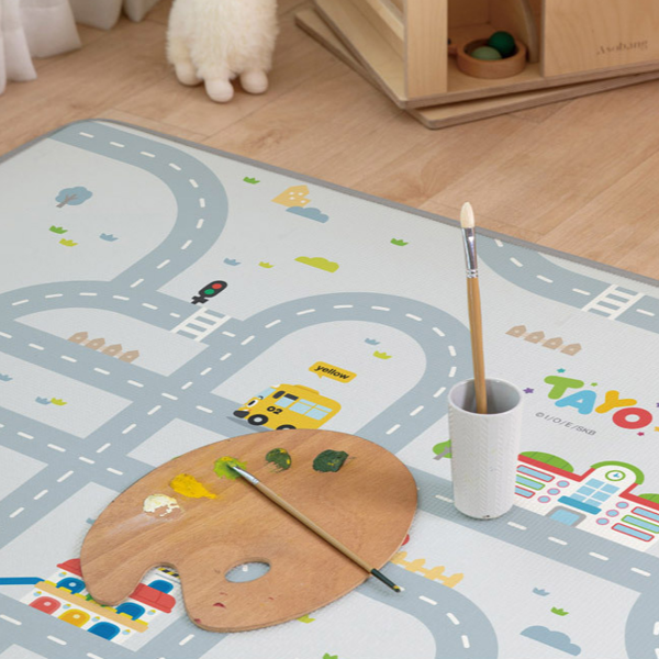 놀이방 바닥 매트 두꺼운 놀이 층간소음 매트 아이놀이 베란다 캐릭터 충격 방수 흡수 아이 활동, 뽀로로하늘구경 174,570원