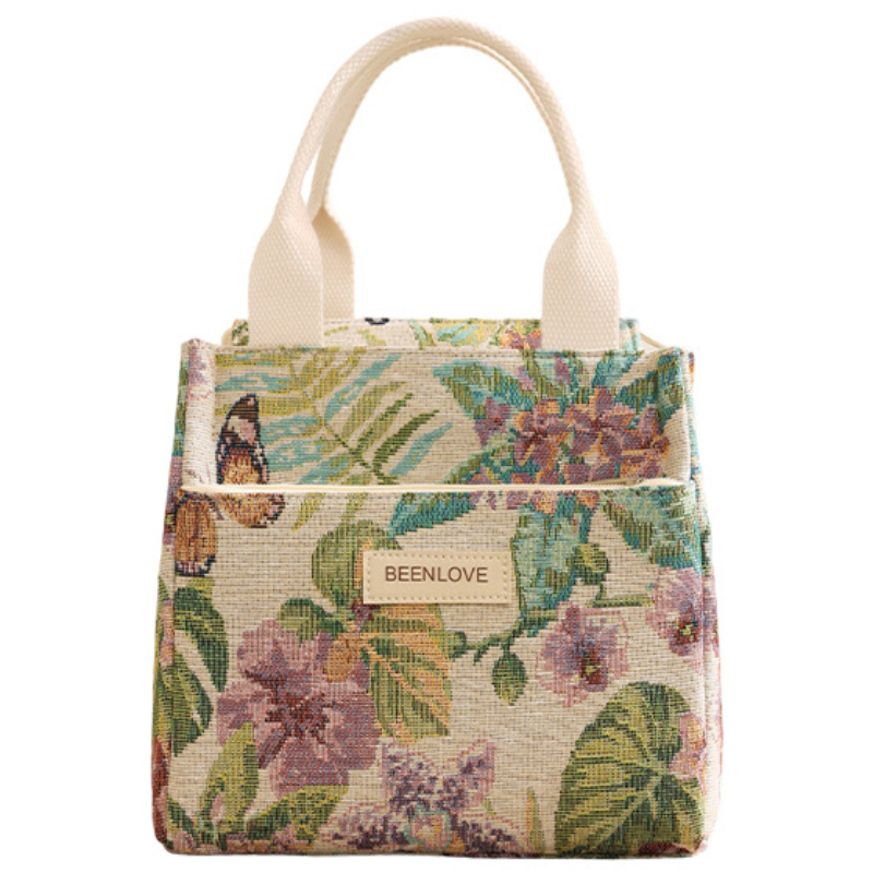 별의 바다 핸드백 휴대용 보냉도시락가방 소형/대형, 1개, 하얀색 12,990원