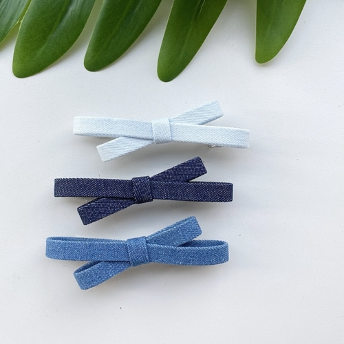 레인걸 리본헤어핀 3종세트 반묶음핀 옆머리자동핀 11,900원