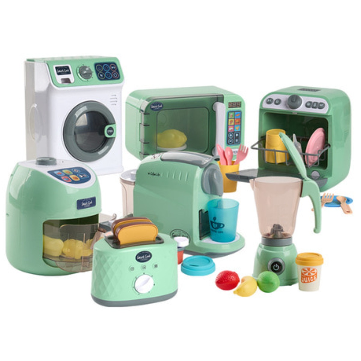 [캐스B] 플레이 리틀맘그린 작동주방놀이 7종세트(1759set) 어린이 소꿉놀이, 단품, 현재가 173,900원