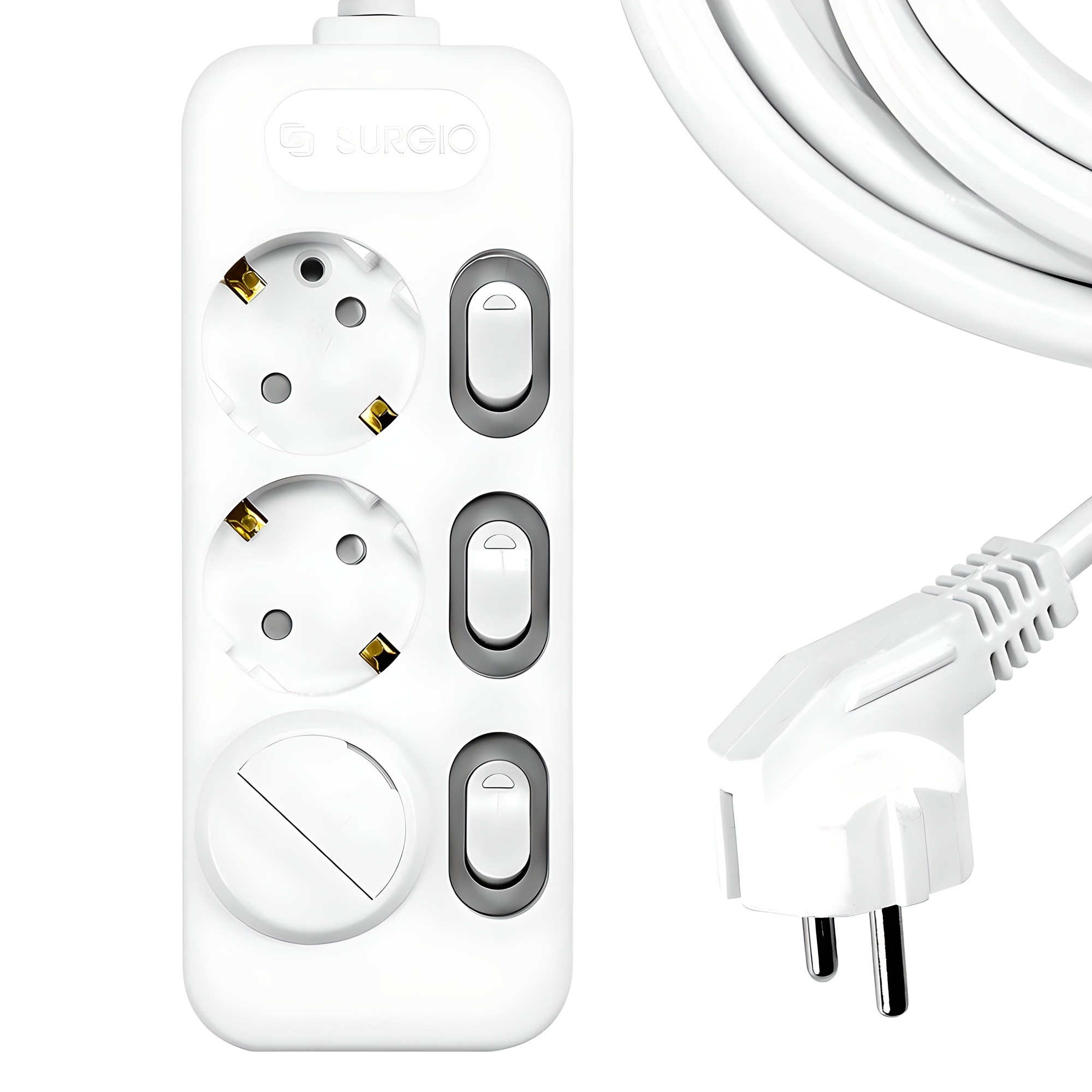 써지오 개별 멀티탭 3구 DH-2039-RT + 안전커버 랜덤발송 1p 8,900원