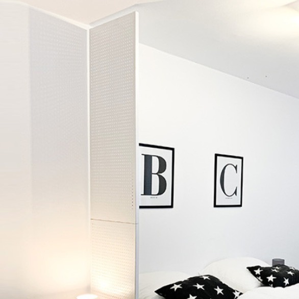 타공판닷컴 철재 파티션 칸막이 가림막 300 x 2520~2600cm, 화이트 130,000원