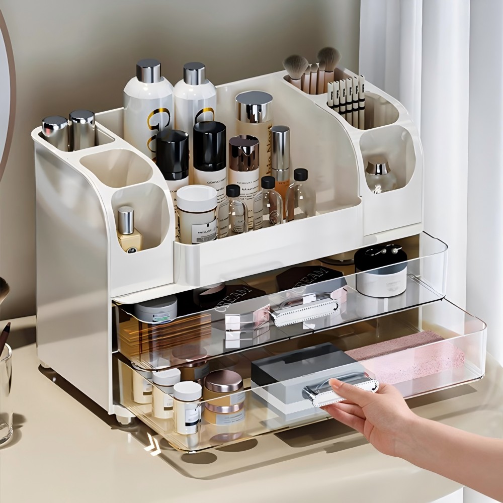 Shipshape 투명 서랍식 다용도 화장품 정리함 대용량 정리대 21,580원