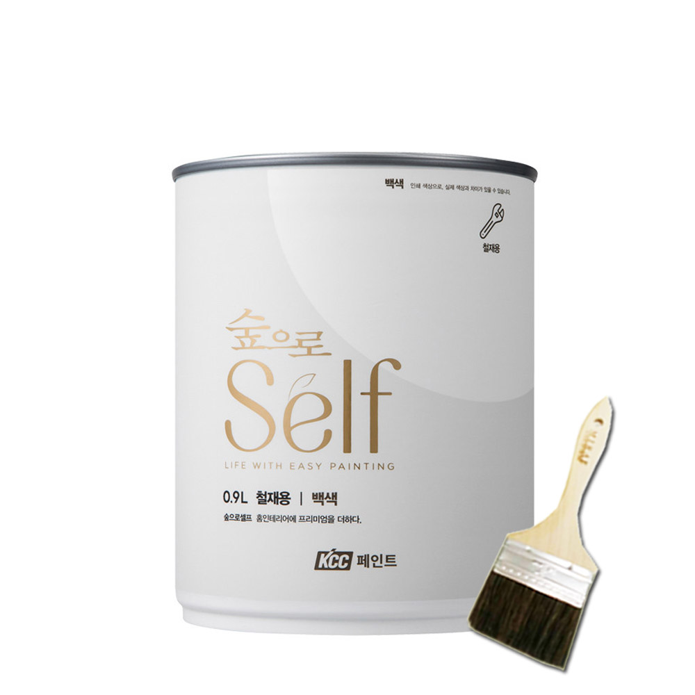 KCC 숲으로셀프 철재용 친환경 페인트 에그쉘광 + 붓세트 19,480원