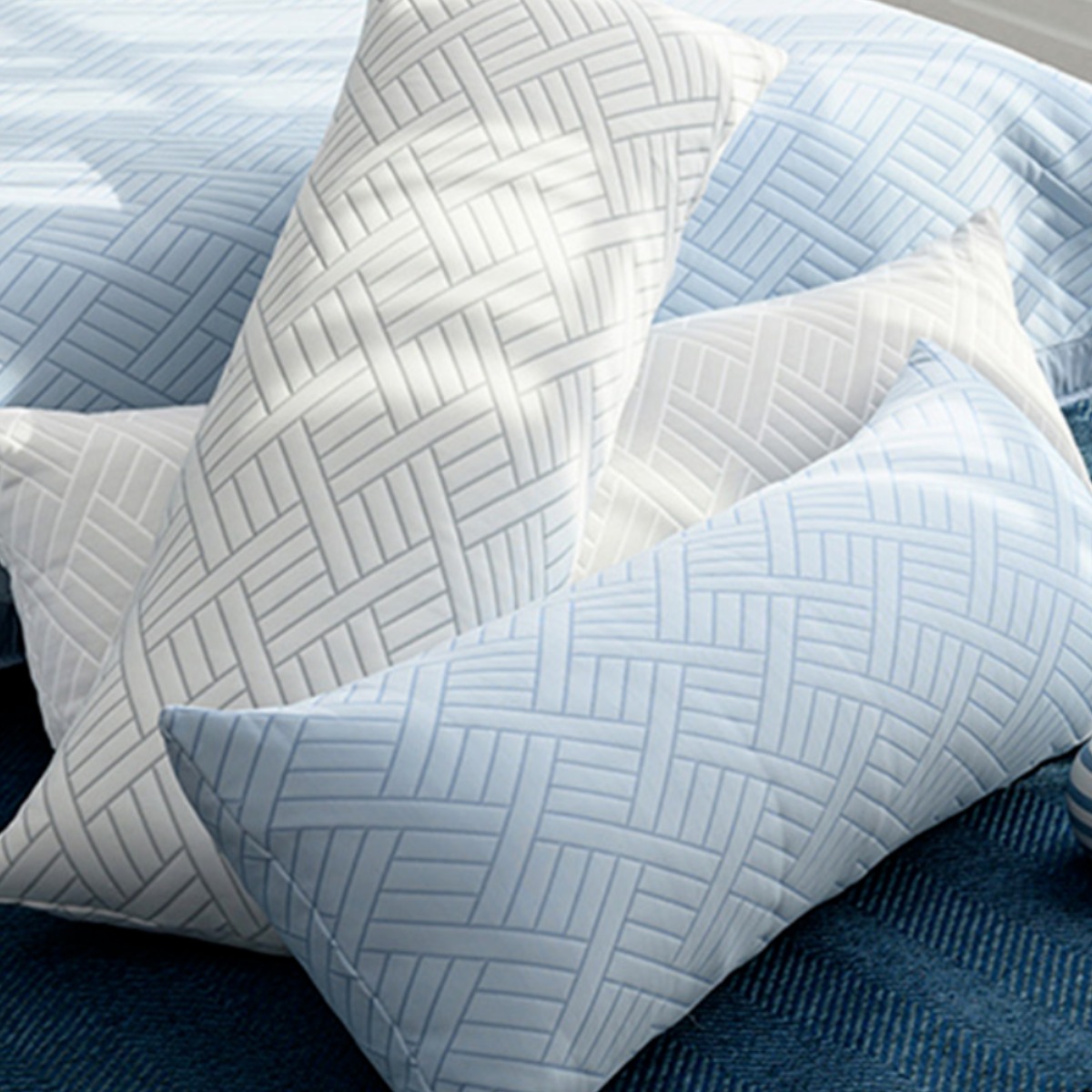 더블비 국산 듀라론 3중직 듀얼냉감 바디필로우 솜세트, 블루 61,900원