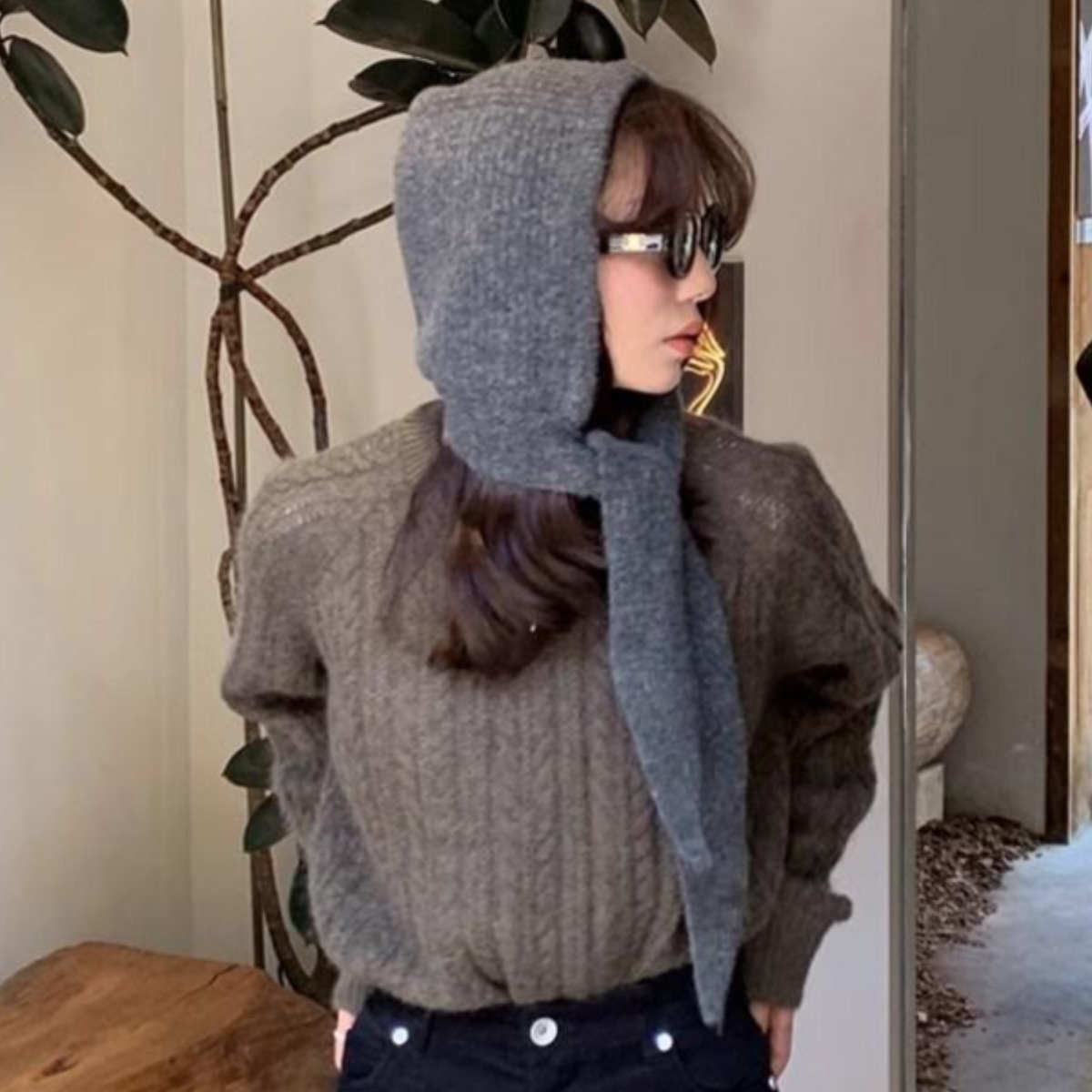 HALOPICK  여성  후드 스트랩  바라클라바 넥워머 19,600원