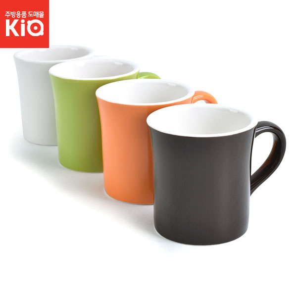 노빌타 KA 머그 340ml 도자기 칼라 흰색 커피잔 머그컵, 노빌타 KA 머그 흰색-340ml, 1개 3,850원