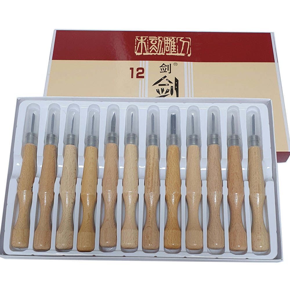 조각도 고급12p/ 목공예 목판화 우드카빙 미술수업준비물 화방용품 학생 전문가용 취미 목공방 24,000원