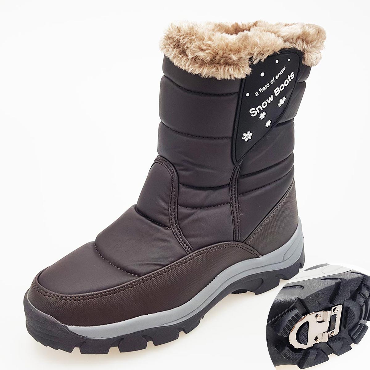 아크라 겨울 남성 베이직 아이젠 패딩 논슬립 털 방한화 미끄럼방지 부츠 오토바이 78,850원