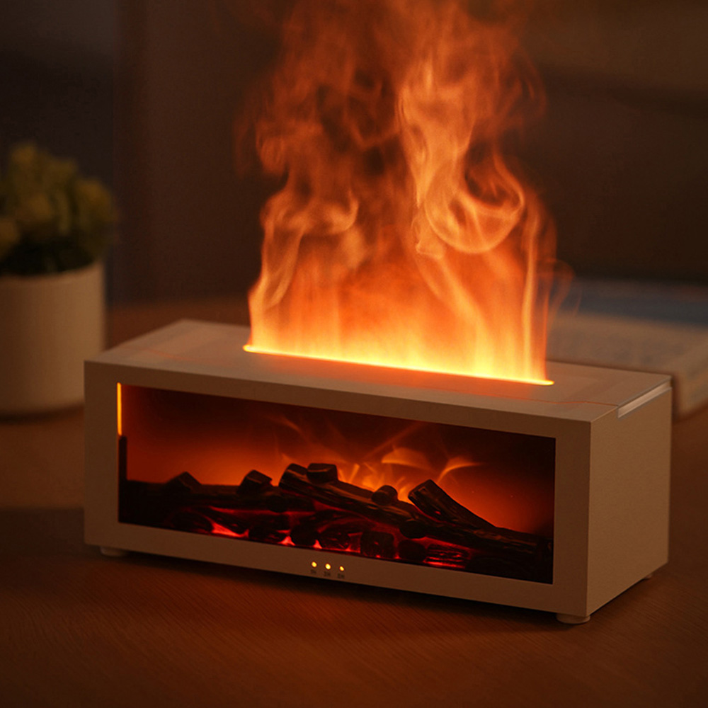 21세기트랜드 에오스 오로라 벽난로 조명 리모컨 가습기, 화이트 25,800원