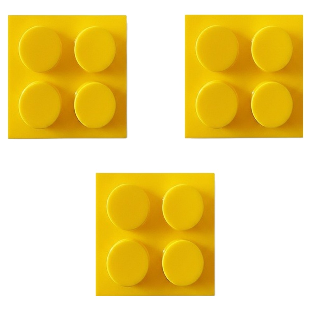 마다꾸미 자석 블럭 디자인 데스크 정리 연필꽂이, 09 옐로우, 3개 11,200원