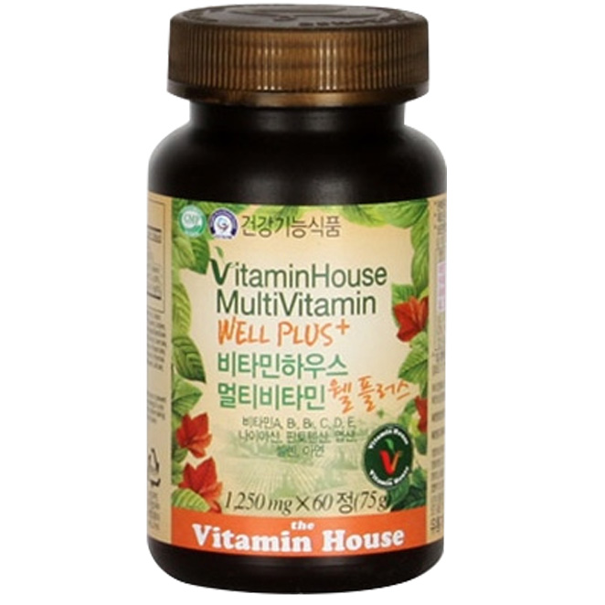 비타민하우스 멀티비타민 웰플러스, 60정, 1개 17,950원