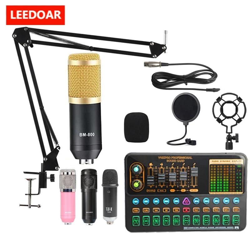 BM800 V10XPro 믹서 사운드 카드 스튜디오 오디오 믹서 노래 소음 감소 마이크 음성 라이브 방송 전화 컴퓨터 녹음 43,060원