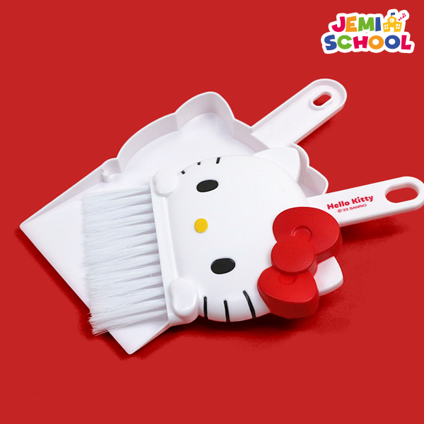 (재미스쿨)6000 산리오 청소세트 미니 쓰레받기 빗자루 일체형, 1개, 재미스쿨 헬로키티 4,800원