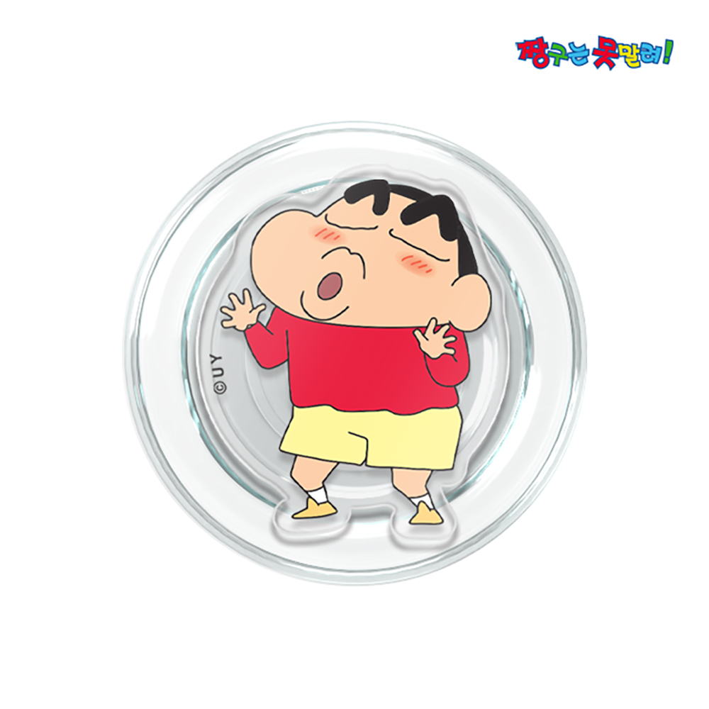 짱구는못말려 짱구 맥세이프 그립 톡 아크릴 스마트 거치대, 못말리는짱구-뽑뽀, 1개 13,800원