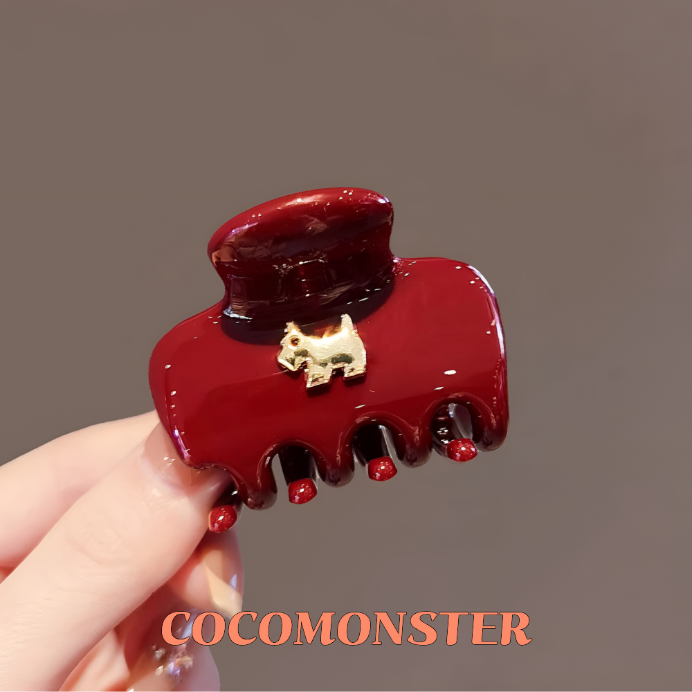 COCOMONSTER 프리미엄 골드 포인트 미니 올림머리 헤어 집게핀 튼튼한 반머리 집게핀 5cm 15,900원