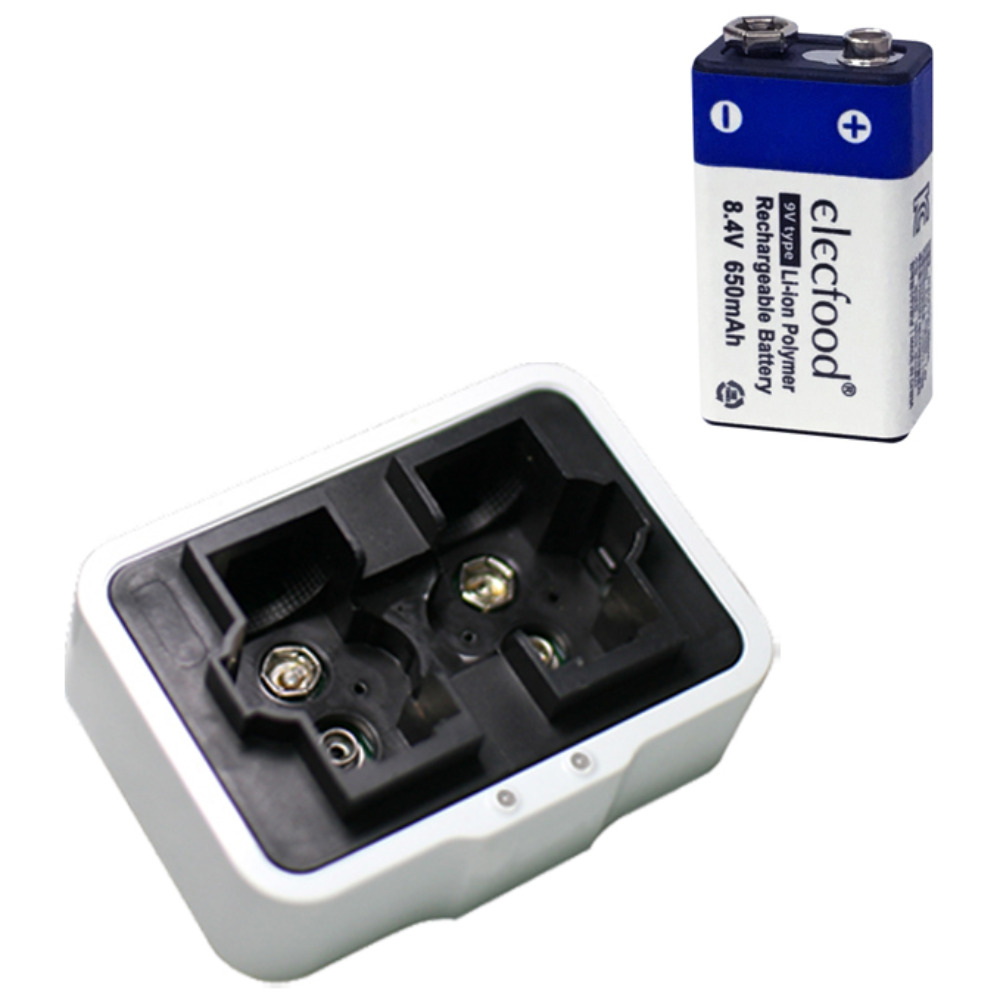 깜냥 9V리튬이온배터리 충전기+9V충전배터리1개 세트 24,590원