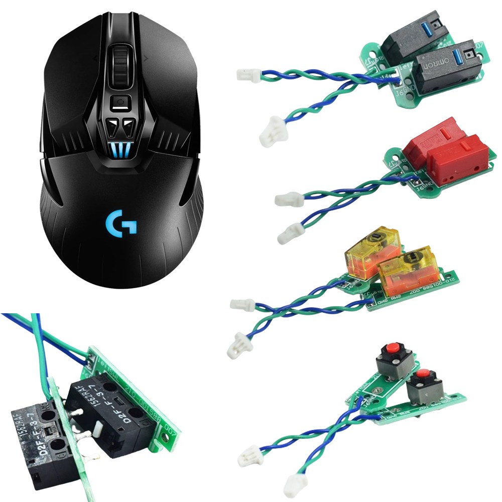 로지텍 G900/G903/G903 HERO 마우스 클릭 스위치 부품 납땜X 옵론 OMRON 핫스왑 교체방식 더블클릭 수리 닛산 /  옴론China  /옴론Japan/카일무소음/ 4,500원