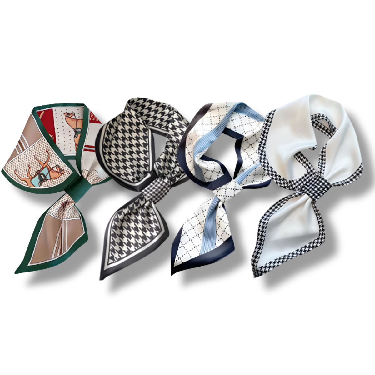 누아니 여성 부드러운 쁘띠 고리 스카프 봄 간절기 4개 세트 19,800원