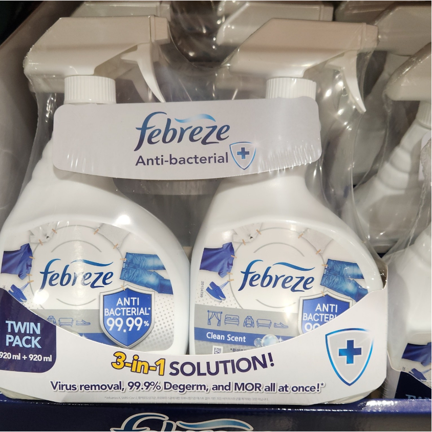 페브리즈 섬유탈취제 항균 플러스 920ml 2개 깨끗한향 탈취 코스트코 28,000원