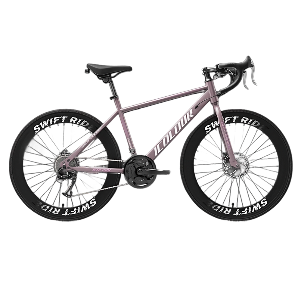 ICOLOUR 초경량 로드자전거 트랙 사이클 입문용 60mm 휠셋, 30세트, 175cm, 퍼플 320,000원