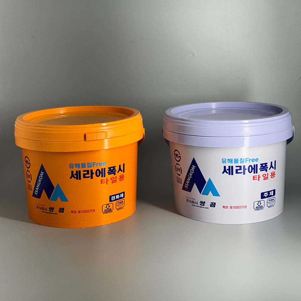 쌍곰 세라에폭시 타일에폭시 에폭시본드 유해물질 Free 프리미엄 고급 타일본드 에폭시접착제 타일본드 20kg 셋 51,130원