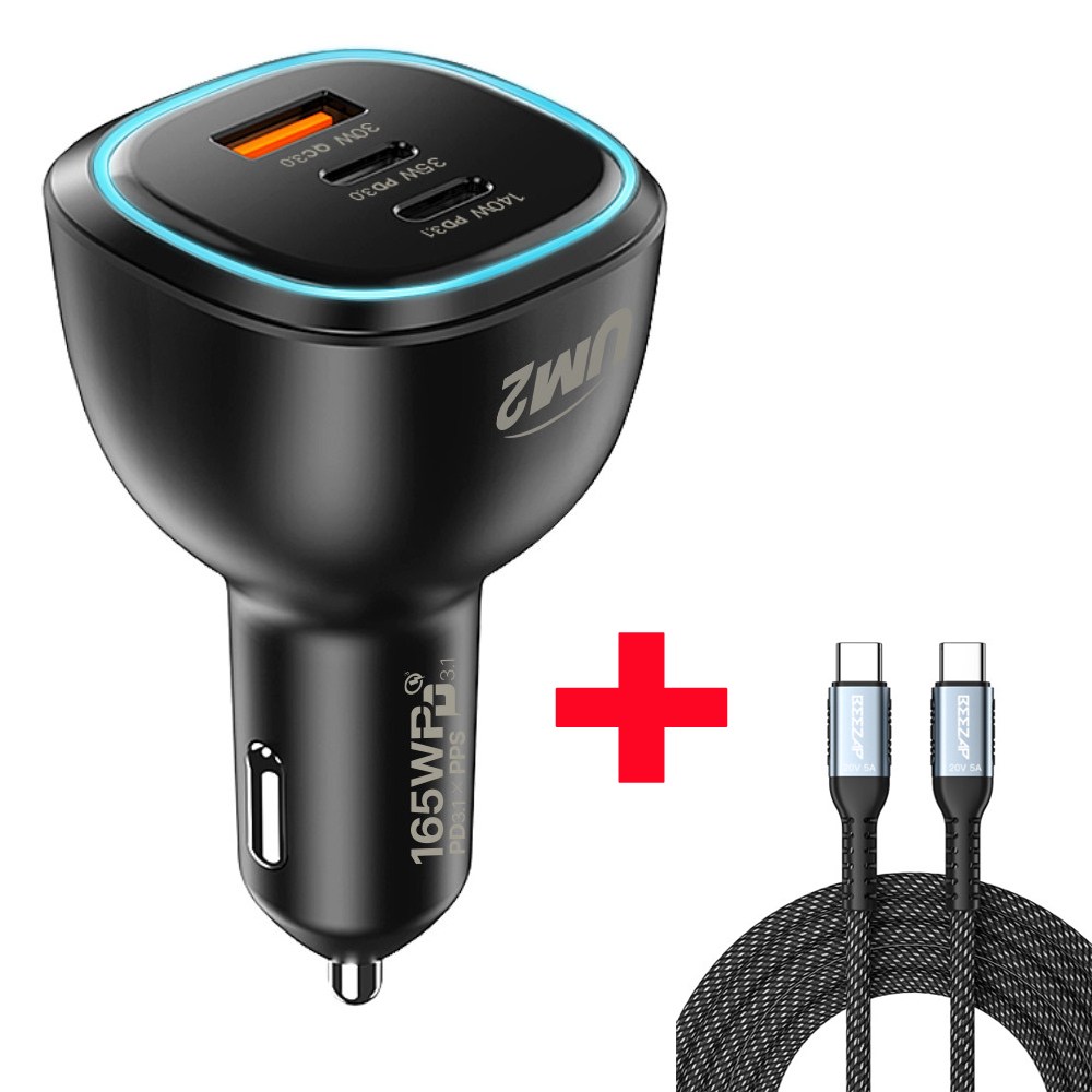 UM2 UMCH-165W-PD3.1 USB PD PPS 차량용 초고속 충전기 시거잭 32,900원