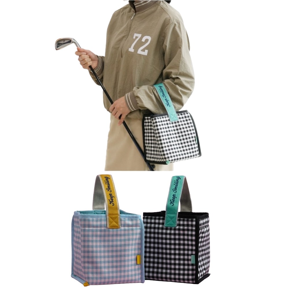 사각 체크 파우치 여성 골퍼 캐주얼 라운딩 피크닉 보관 소품 골프미니백 샤워백 32,700원