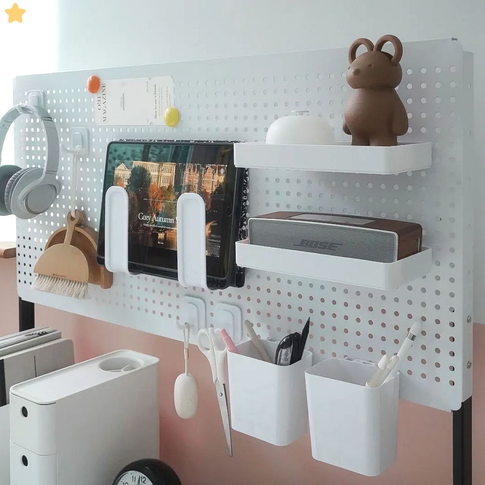 [정리왕]미니멀 데스크 페그보드 타공판 세트 책상 정리 인테리어 66,900원