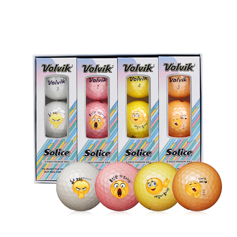 볼빅 솔리체 만월이 캐릭터 골프공 3피스 4종 x 3p 세트, 화이트,핑크,옐로우,오렌지, 1세트 39,150원