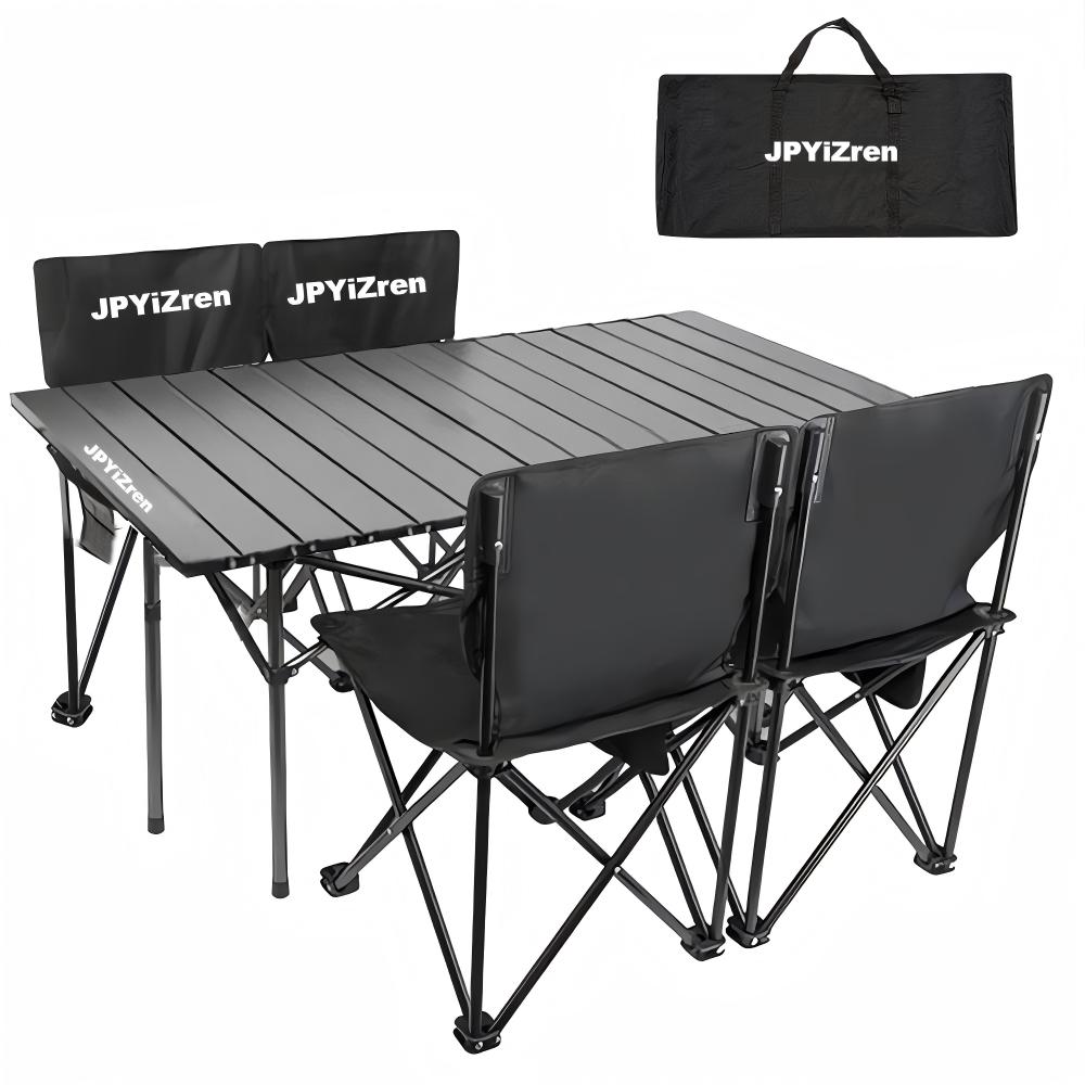 아웃도어 테이블 의자 세트 초경량 접이식 폴딩 캠핑 테이블, 블랙. 75,900원