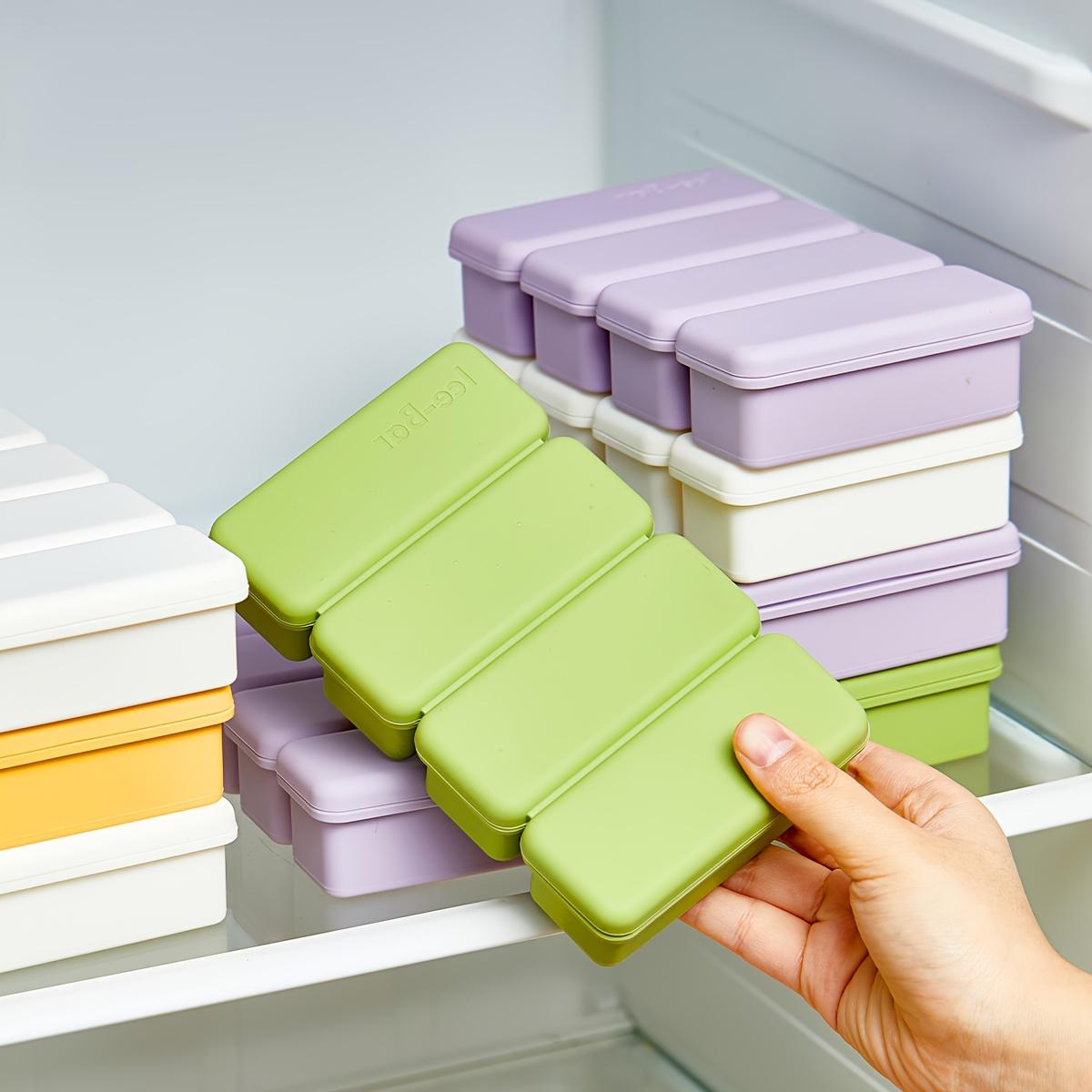 뚜껑 포함 다용도 실리콘 스틱 아이스 큐브 트레이 4구 13,200원