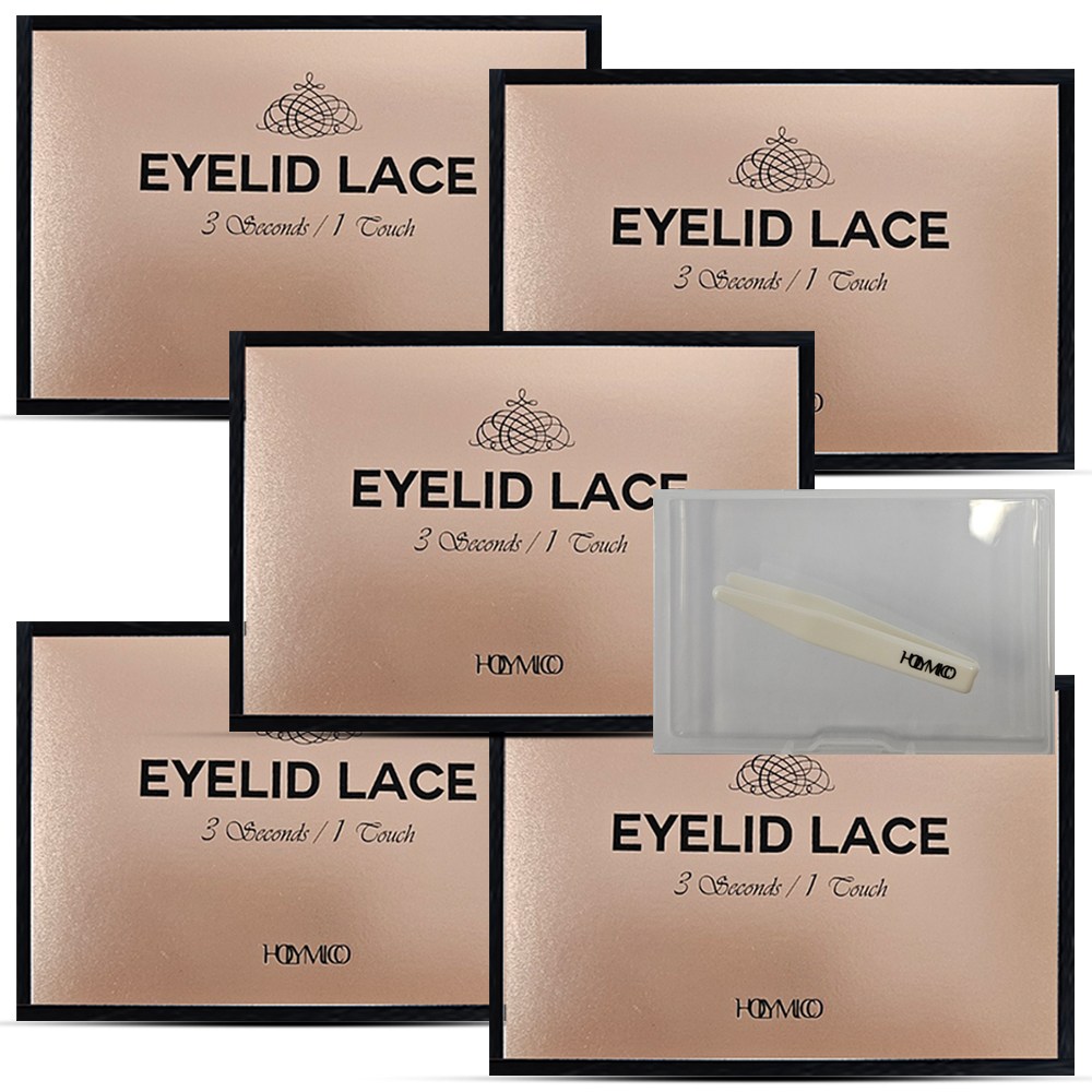 홀리미코 아이리드 레이스 쌍꺼풀 테이프 5박스(박스당 4mm 36쌍)+집게+보관함,단일사이즈,무료배송 59,900원