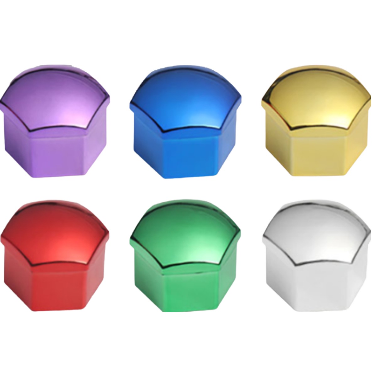 미니쿠퍼 전용 바퀴 휠 볼트 보호 커버,17mm, 너트 볼트, 6가지 색상,녹슬방지, 혼합5색세트, 1개 2,500원