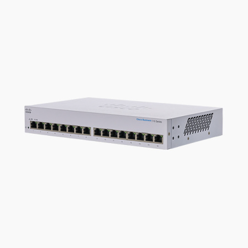 CISCO 시스코 CBS110-16T 기가비트 스위칭 허브 16포트1000Mbps CISCO, CBS110-16T, 1개 240,000원