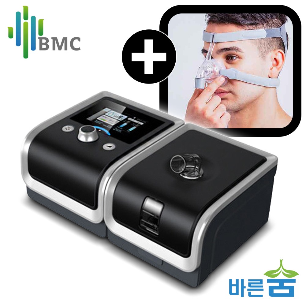 BMC 양압기 G2 자동/ 수동 지원 나잘마스크 포함 수면무호흡 코골이방지 양압기 650,000원