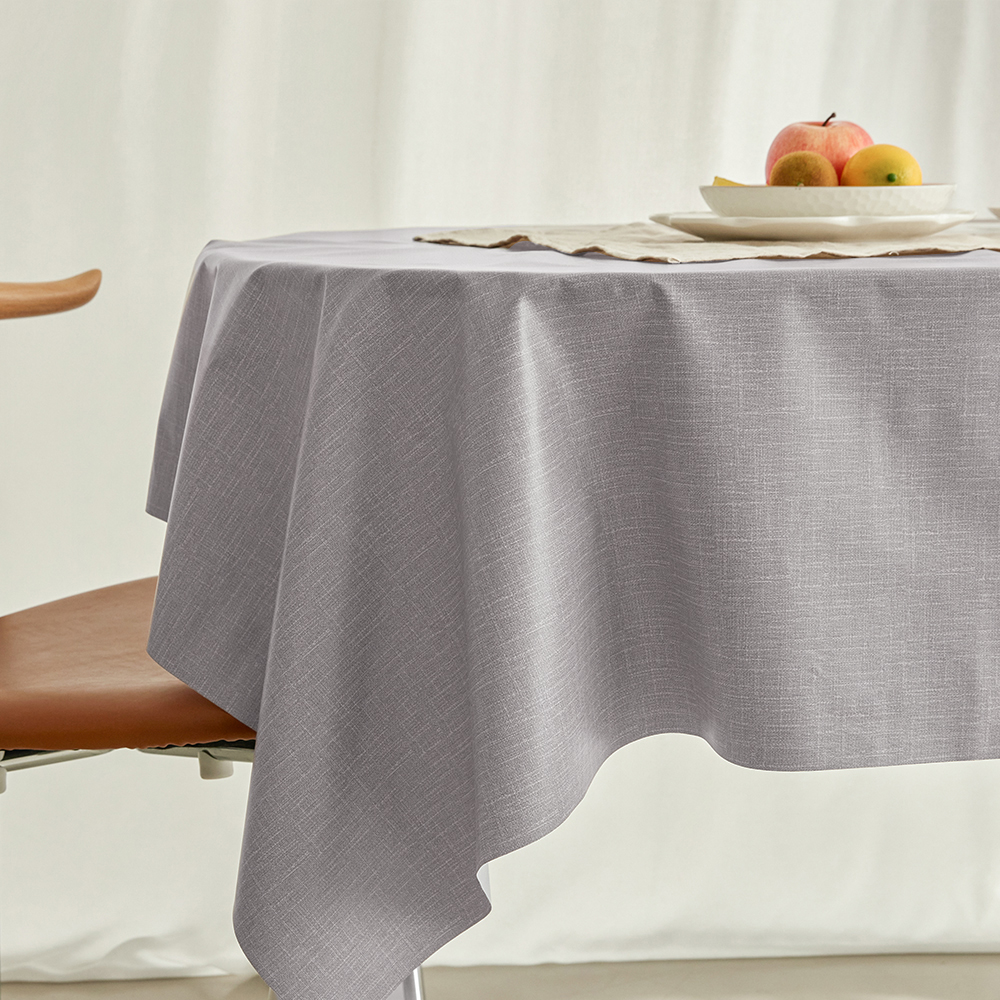 리빙공감 모던 가죽 방수 무지 테이블 식탁보, 그레이, 6인용(220 x 140 cm), 1개 14,900원