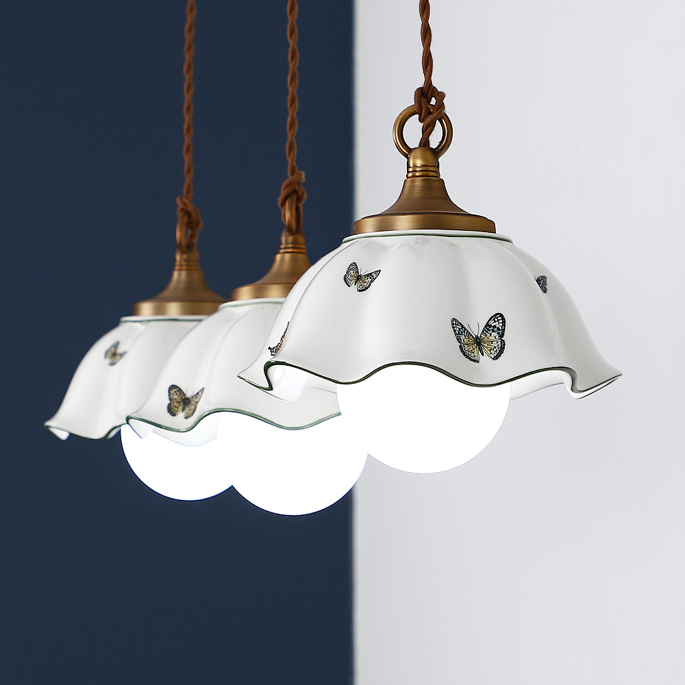 나비도자기 1등 2등 3등 펜던트 LED 식탁등 북유럽 포인트 인테리어 조명 224,400원