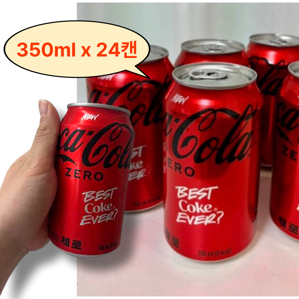 코카콜라 제로, 350ml, 24개 31,000원