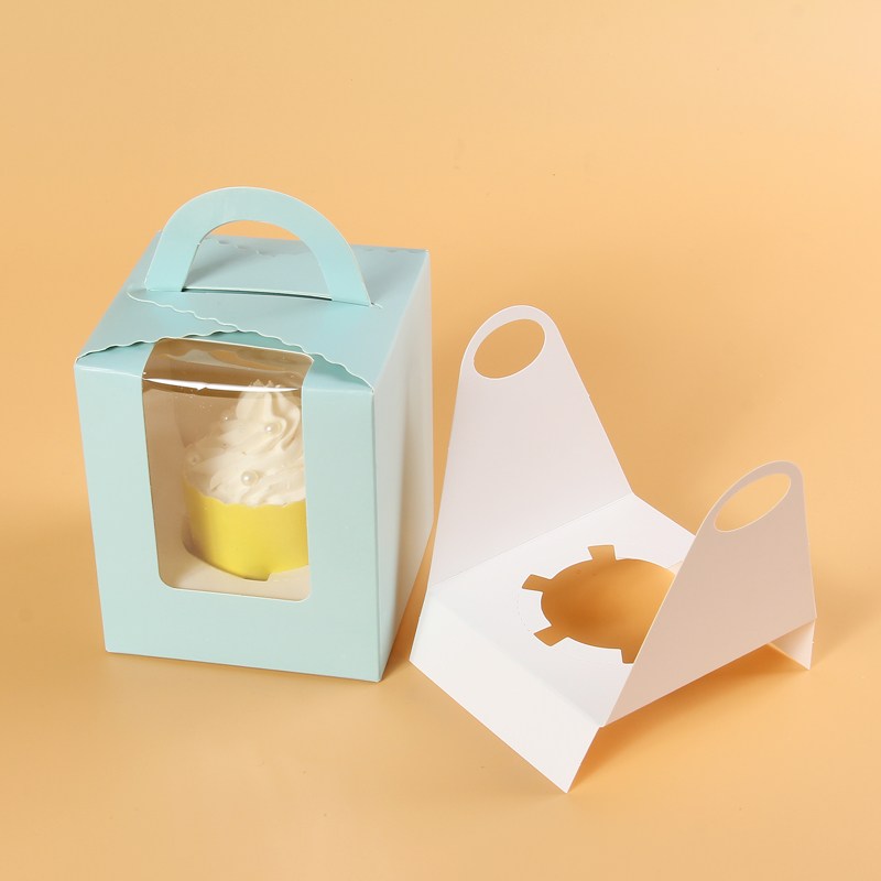 1구 머핀 작은 케익 떡 답례품 창 상자 7가지 다양한 색상 내피포함 9,200원