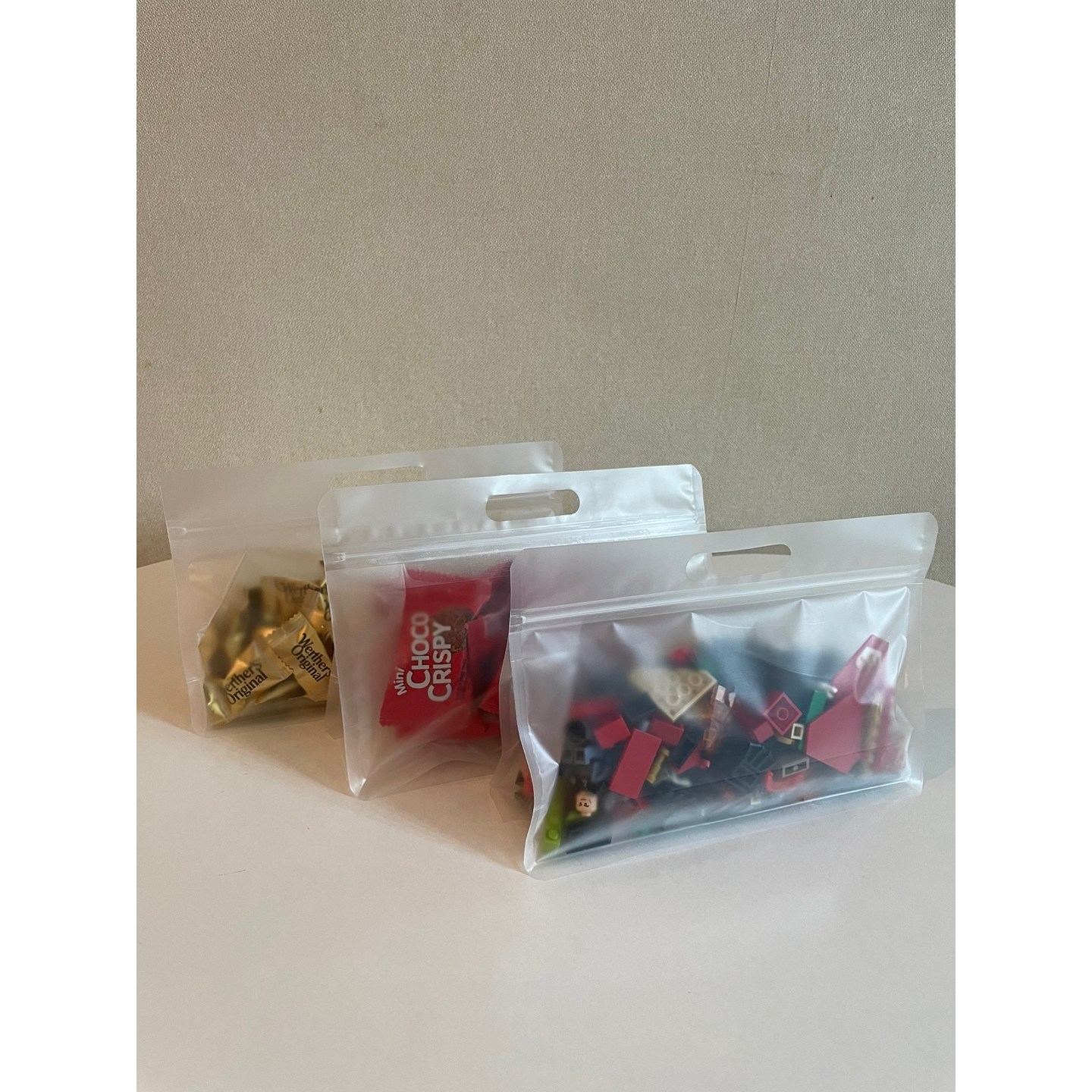 지퍼백20장 스탠드 구디백 답례품 다용도 투명 어린이집 유치원 선물 포장 포장백, 20장 11,500원