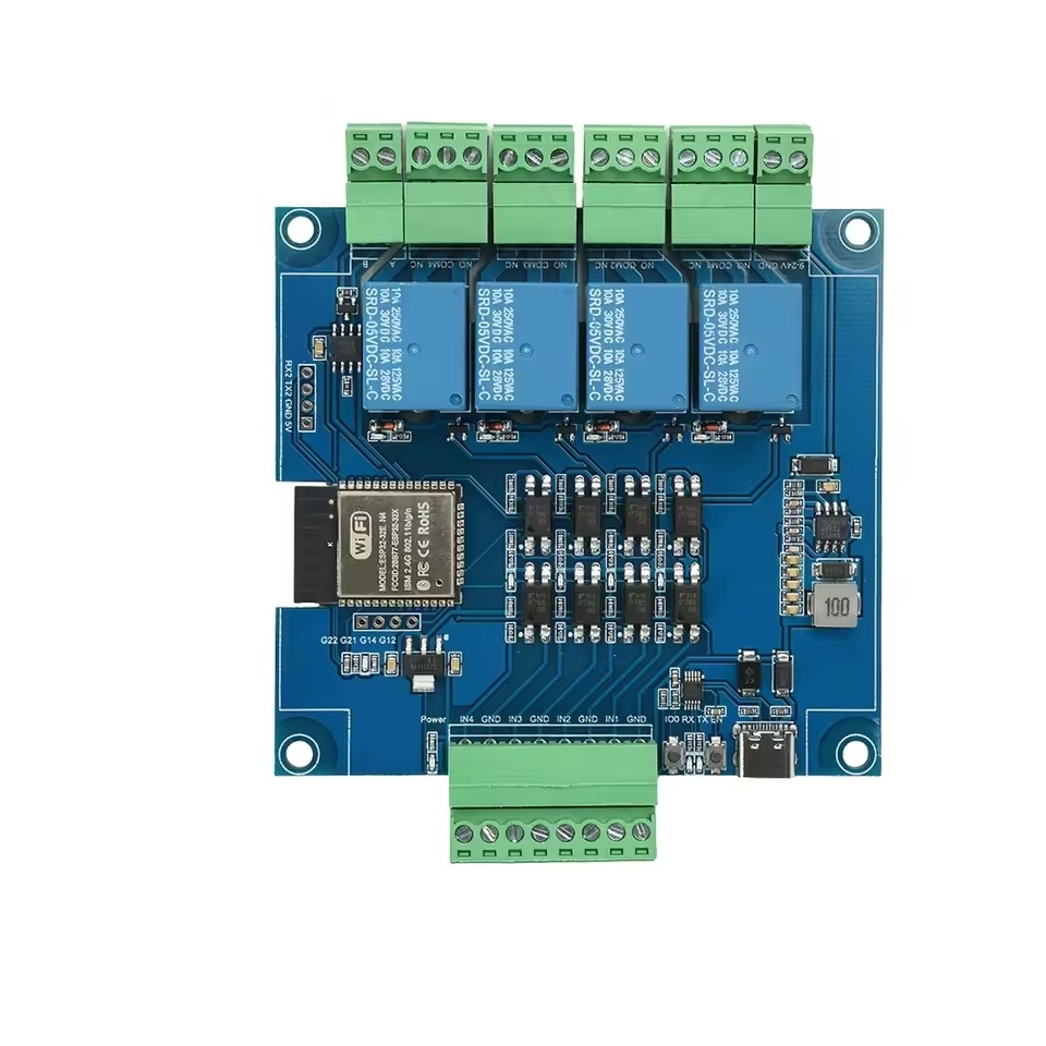 ESP32 RS485 모드버스 릴레이 모듈 보드, 1개, 4채널 42,600원