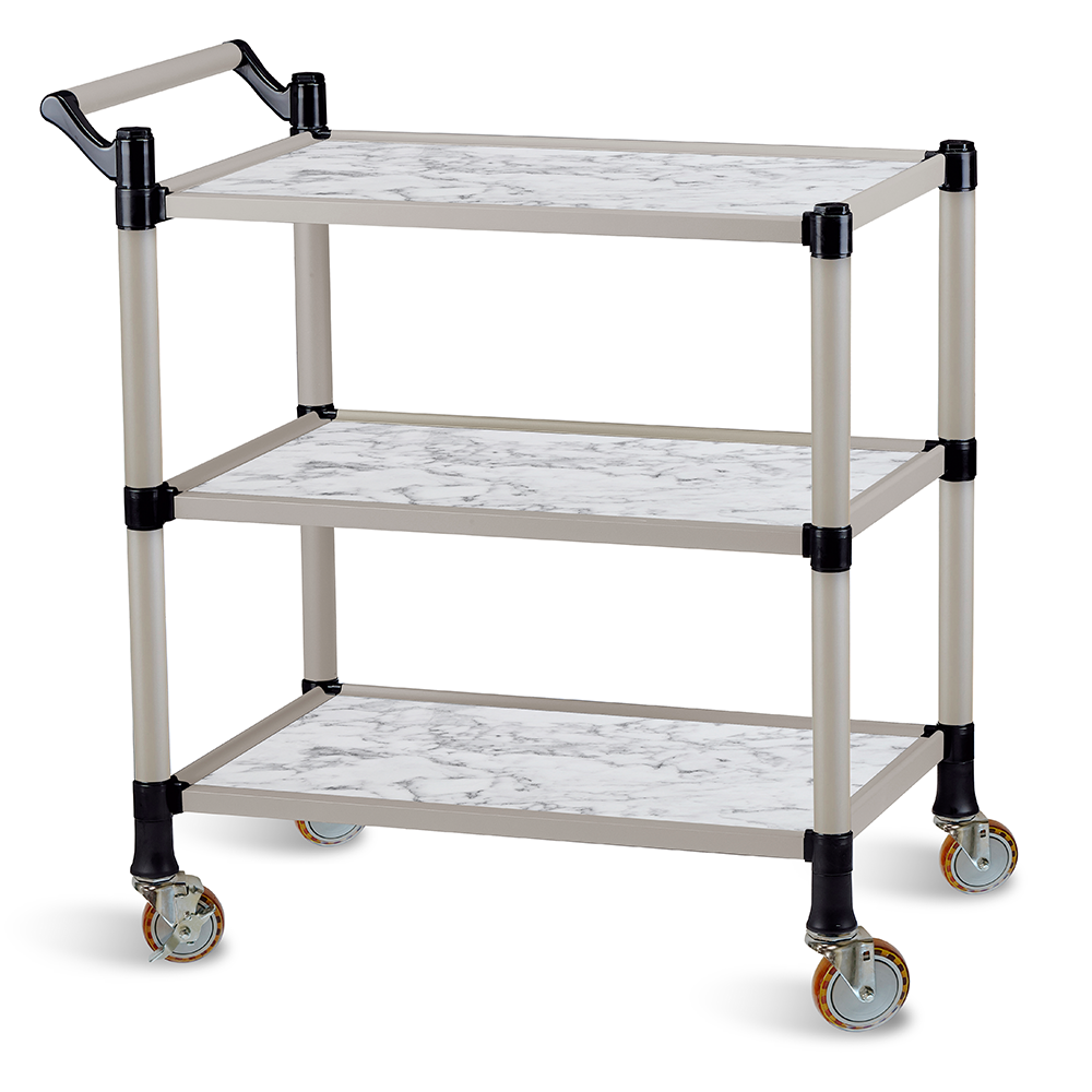 티렉스캐스터 3단 스텐 우드 서빙카트 (이동식대차 식당카트 운반카트) 175,800원