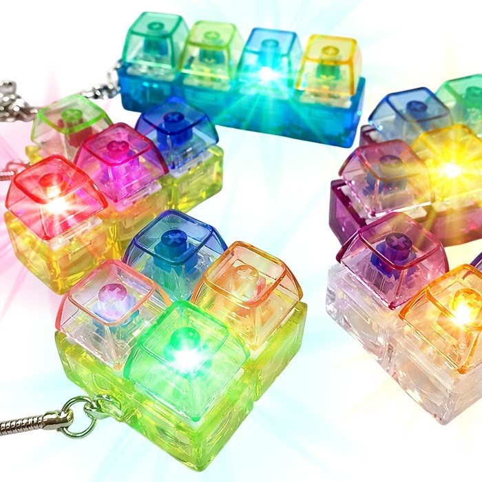 불빛 테트리스딸깍이 / 키링 / 키캡 / 키캡키링 / 선물용 고급케이스 포장, 1개 6,000원